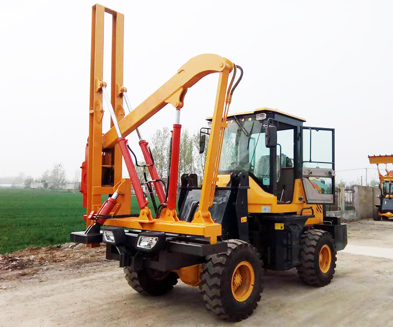 鏟車式護欄打樁機