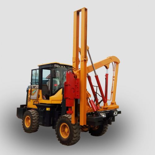 鏟車式護欄打樁機