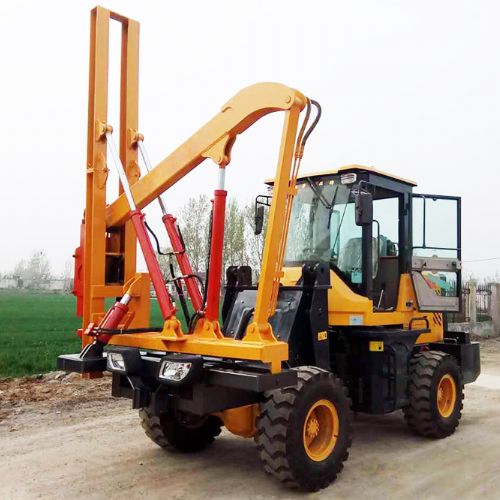 鏟車式護欄打樁機